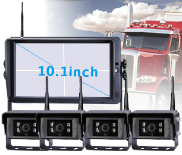 The Wireless Reversing Camera Kit includes a 10.1-inch monitor and supports up to four industrial-grade cameras, making it ideal for truck and forklift applications. Designed for heavy-duty use, this cutting-edge system delivers exceptional performance and dependable reliability, even in the most challenging environments. The Wireless Reversing Camera Kit includes a 10.1-inch monitor and supports up to four industrial-grade cameras, making it ideal for truck and forklift applications. Designed for heavy-duty use, this cutting-edge system delivers exceptional performance and dependable reliability, even in the most challenging environments.