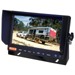 A 7-inch AHD reversing camera monitor with clear HD display, designed for cars, utes, caravans, and light commercial vehicles. Supports two cameras, allowing individual viewing for improved visibility and safety.