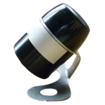 Miniature wing-mounted reversing camera with a 150° wide-angle lens, IP67 waterproof rating & compact design for cars, utes & 4WDs.