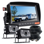 7inch HD Dual Screen Monitor Two Backup Cameras DVR Excellent Image Quality (TR-DMH76767Rec)