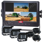 9-inch HD quad monitor and three 1080P observation cameras provide the detailed and reliable rear view security.
