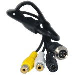 A 500mm RCA reversing camera cable featuring a male RCA socket for seamless connection between NAS reversing cameras and third-party monitors, navigation systems, and stereo units. The cable is designed for high-quality video transmission. Its durable construction provides reliable performance for vehicle Reverse camera installations.