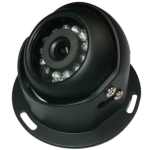 Dome reversing camera with 120° wide-angle lens, 600TVL Sharp CCD sensor, 10m night vision, IP67 waterproof rating & adjustable eyeball focus.