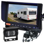 One Backup Camera, 90° Viewing Angle, 7" Monitor & a  Curly Cable Connection for a Caravan. Monitor Supports Two Cameras, Option to Add Extra Camera (RV-MSD7T1C13)