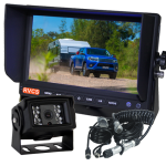 7" Caravan Reversing Camera Kit With One Camera Woza/Curly Cable and a 120° Waterproof Backup Camera.  Monitor Supports Two Cameras, Option to Add Extra Camera (RV-HDMSD7T1HD15-RVCS)