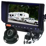 Caravan Reversing Camera for Reversing Safety- Kit Includes 7" LCD Monitor one Dome Camera and All Cables For a Secure Connection Between the Caravan & the Car.  Monitor Supports Two Cameras, Option to Add Extra Camera (RV-MSD7T1C16)