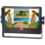 A 9-inch HD touch screen reversing monitor, designed for mining, farming, trucking, and bus applications. This industrial-grade monitor provides exceptional image clarity with its IPS display, ensuring wide viewing angles, high colour accuracy, and superior brightness. The rugged waterproof screen is sunlight-readable, while the PC/ABS front casing withstands high temperatures inside vehicle cabs. It features backlit tactile buttons for easy operation in all lighting conditions. Dual control options allow users to navigate the system using either touch screen functionality or physical buttons, offering flexibility in demanding environments. Ideal for camera monitoring and grain level observation, this heavy-duty monitor ensures reliable performance in tough Australian conditions.