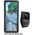 Left Blind Spot Monitor System for Trucks - 12.3" AI Display, Dual HD Cameras, DVR & G-Sensor