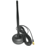 2.4GHz waterproof digital wireless antenna with a sturdy magnetic base, specifically designed for reversing camera systems. The antenna features a durable 3-metre cable with an RP-SMA male connector, allowing flexible positioning for optimal signal strength. Perfectly suited for use on seeder bins, enclosed steel boxes, and under truck tarps, the antenna is shown mounted securely to a steel surface in an outdoor farming or industrial setting. The sleek, low-profile design ensures a strong connection to digital wireless vehicle observation camera kits, even in harsh Australian environments. Ideal for agricultural, trucking, and heavy-duty applications where signal clarity is essential.