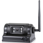 Wireless HD 1080P battery Camera, highlighting its 12-hour rechargeable battery and super-strong magnetic base for secure and versatile placement on various surfaces. With a 130° wide viewing angle, the camera offers clear and expansive coverage, making it suitable for heavy-duty vehicles, machinery, and farming equipment. Its durable design ensures reliable performance across diverse applications.