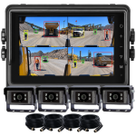 10.1 Inch AI 4 Camera Wired System for Trucks, Mining and Heavy Equipment
