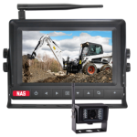 7-inch HD digital wireless quad monitor with one IP69K-rated reversing camera featuring a wide 100° viewing angle. Expandable to four cameras. Ideal for caravans, trailers, mining vehicles, and farm machinery. Delivers high-definition clarity in harsh Australian conditions, with waterproof durability and wide-angle coverage to eliminate blind spots.