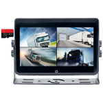 A 7-inch Quad AHD touch screen reversing monitor with DVR recording and quad-view support for enhanced visibility and safety. Designed for cars, caravans, trucks, and heavy-duty vehicles, this industrial-grade monitor delivers high-definition clarity, intuitive touch controls, and rugged durability for reliable performance in demanding environments.