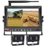 9-inch HD wireless reversing camera kit with split-screen monitor and two included cameras. Ideal for trucks, agricultural machinery, mining equipment, and commercial vehicles. Features digital wireless transmission, split-screen display, and a rugged, weatherproof design built for Australian conditions. Easy to install with 11–32V power input, helping reduce blind spots, improve safety, and enhance operator visibility.