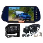 Rear Vision Mirror Backup Monitor with Touch Controls, 120 Degree Solid Camera For a Wide Vision When Reversing the Caravan and Includes a Suzie cable.  Monitor Supports Two Cameras, Option to Add Extra Camera (HDMSD87T1CHD15).