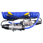 7-Pin Two Cameras HD Woza Cable with Two Audio Output for Heavy Duty Truck and Caravan