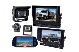Reversing cameras and monitors for trucks, caravans, forklifts and heavy machinery, including HD cameras, vehicle monitors and multi-camera viewing systems.