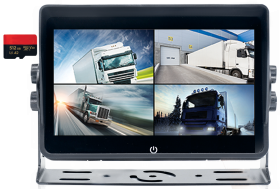 A 7-inch Quad AHD touch screen reversing monitor with DVR recording and quad-view support for enhanced visibility and safety. Designed for cars, caravans, trucks, and heavy-duty vehicles, this industrial-grade monitor delivers high-definition clarity, intuitive touch controls, and rugged durability for reliable performance in demanding environments.