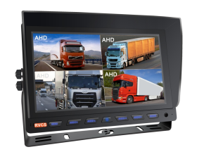 9-inch AHD 720P quad reversing and observation monitor designed for trucks, farming, and light commercial vehicles. This high-resolution display supports up to four cameras, providing a clear, wide-angle view for enhanced driver safety. With AHD technology, it delivers crisp, detailed images, making reversing and maneuvering easier and safer. Ideal for domestic and commercial applications, ensuring greater visibility in all conditions.