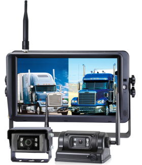 The 10.1-inch Touch Screen Monitor Kit provides high-definition viewing with a versatile and reliable setup. It includes a rechargeable, portable magnetic camera with a strong base for flexible mounting and a second reverse camera requiring a constant power source for permanent, continuous operation. The monitor features crisp visuals and intuitive controls, allowing seamless switching between cameras, making it ideal for reversing, monitoring, and heavy-duty applications.