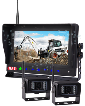 This rugged digital wireless camera kit features a 7” IP68 waterproof AHD monitor and a 1080P IP69K camera, available with either a 100° wide-angle or 60° focused viewing angle. Designed for use on open cab vehicles exposed to the elements—such as tractors, forklifts, agricultural machinery, and marine equipment—it provides crystal-clear visuals and dependable performance. Ideal for harsh Australian conditions, this system enhances safety and operational visibility in demanding environments.