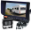 One Backup Camera, 90° Viewing Angle, 7" Monitor & a  Curly Cable Connection for a Caravan. Monitor Supports Two Cameras, Option to Add Extra Camera (RV-MSD7T1C13)