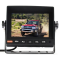 A 5-inch AHD rear-view reversing monitor with a clear HD display, supports two cameras with audio input. Designed for light commercial and domestic vehicles, with optional suction, fan, or butterfly bracket mounts.
