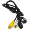 A 500mm RCA reversing camera cable featuring a male RCA socket for seamless connection between NAS reversing cameras and third-party monitors, navigation systems, and stereo units. The cable is designed for high-quality video transmission. Its durable construction provides reliable performance for vehicle Reverse camera installations.