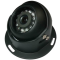 Dome reversing camera with 120° wide-angle lens, 600TVL Sharp CCD sensor, 10m night vision, IP67 waterproof rating & adjustable eyeball focus.