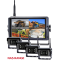 The image showcases the 10.1-Inch HD 1080P Digital Wireless Camera Quad Monitor Kit, featuring an intuitive touch screen monitor with built-in recording functionality. The setup includes industrial-grade cameras with a wide 130° field of view, designed for heavy-duty applications. The kit’s robust design and customizable configuration—allowing for 1, 2, 3, or 4 cameras—make it ideal for use in farming, mining, trucking, and forklift operations. This best-selling system delivers high-definition visuals, seamless wireless connectivity, and unparalleled reliability in challenging industrial environments.