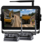 10 Inch AI Digital Wireless Camera Kit with two HD 1080P battery magnetic cameras for forklifts, telehandlers and heavy machinery.