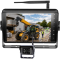 7 Inch AI Digital Wireless 1 Camera Kit showing a telehandler on the monitor with AI pedestrian and vehicle detection for improved blind spot safety.