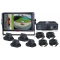 ‌360° Vehicle Surround View System:‌ Features a 7-inch HD touchscreen display, four 1080P fisheye cameras, and a panoramic processing unit. Delivers a genuine 360° overhead bird's-eye perspective. Built to industrial-grade standards.