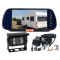 7inch Monitor That Clip Over the Rear Vision Mirror, Small 90 Degree Backup Camera and Suzie Caravan Cable.  Monitor Supports Two Cameras, Option to Add Extra Camera (HDMSD87T1CHD13).