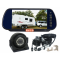 Caravan Backup Camera Kit Mirror Monitor, Waterproof Backup Camera, with Movable Eyeball  to Focus on an Area, 120 Degree Viewing Angle & Woza Cable.  Monitor Supports Two Cameras, Option to Add Extra Camera (HDMSD87T1CHD14).