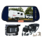 7" Mirror Monitor & Reversing Camera Kit with Woza Caravan Cable – Choice of 30°, 45°, 60°, or 120° Camera Angle