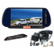 7inch Mirror Vision Monitor Clips Over Existing Mirror, 140 Degree Quality Number Plate Camera. Monitor Supports Two Cameras, Option to Add Extra Camera (RV-HDMSD87T1CHDFV140Au-RVCS).