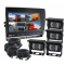 9" Quad Rear View Reversing Camera Kit, with four HD 90° waterproof cameras. This competitively priced Camera System offers a cabled quad monitor, along with the flexibility to select cable lengths - Light Commercial (RV-HDMSD9Quad4*CHD13 -RVCS)