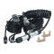 Woza Cable 4m Spring Curly Cable Kit with 10M and 15M extension cables for caravan and trailer reversing cameras. Durable, flexible, and designed for Australian conditions.